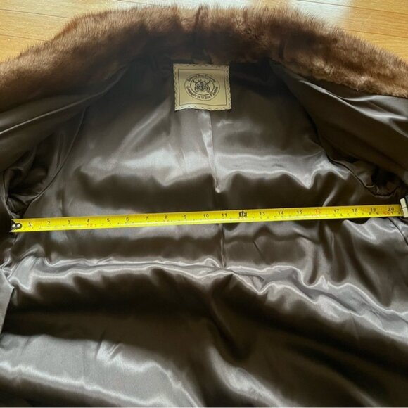 Hudsons Bay Company Brown Fur Coat Jacket - Picture 8 of 10